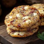 GALLETAS SALADAS CON TOMATE SECO Y MOZZARELLA