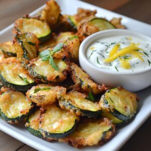 Calabacín Crujiente en Tempura con Salsa de Yogur y Limón: El Aperitivo Irresistible